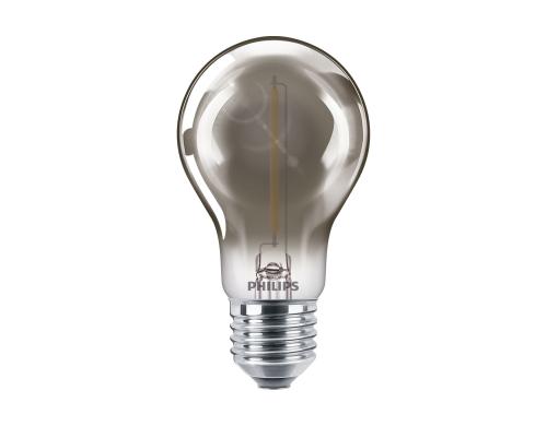 Philips LED Lampe 2.3W (15W) E27, A60, 136lm, 2700K, Rauchglas