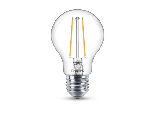 Philips LED Lampe 1.5W (15W) E27, A60, 150lm, 2700K, klar