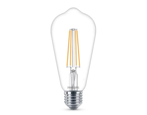 Philips LED Lampe 4.3W (40W) E27, ST64, 470lm, 2700K, klar