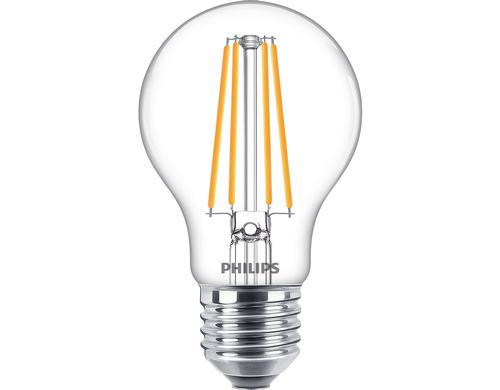 Philips LED Lampe 8.5W (75W) E27, A60, 1055lm, 2700K, klar