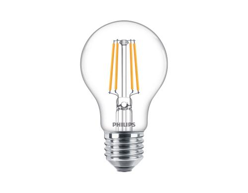 Philips LED Lampe 4.3W (40W) E27, A60, 470lm, 2700K, klar, 2er