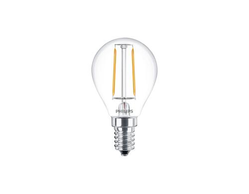 Philips LED Lampe 2W (25W) E14, P45, 250lm, 2700K, klar