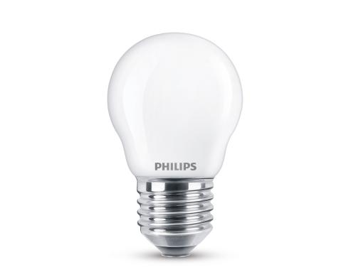 Philips LED Lampe 4.3W (40W) E27, P45, 470lm, 4000K, matt