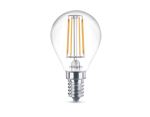 Philips LED Lampe 4.3W (40W) E14, P45, 470lm, 2700K, klar