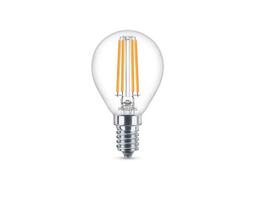 Philips LED Lampe 6.5W (60W) E14, P45, 806lm, 2700K, klar