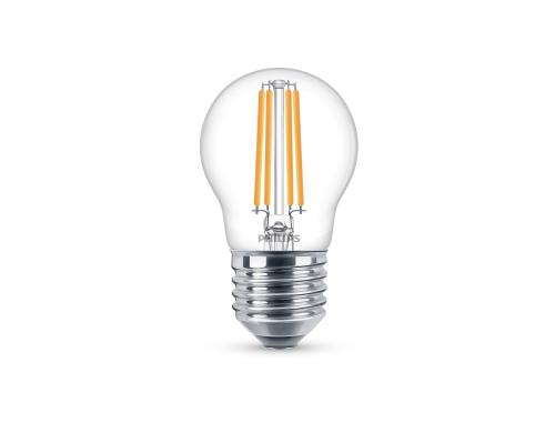 Philips LED Lampe 6.5W (60W) E27, P45, 806lm, 2700K, klar