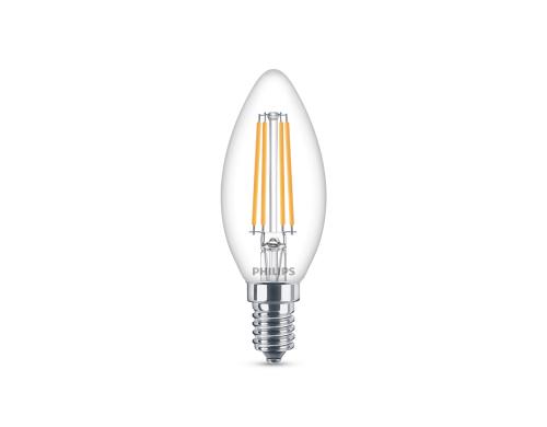 Philips LED Lampe 6.5W (60W) E14, B35, 806lm, 4000K, klar