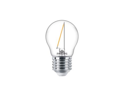 Philips LED Lampe 1.4W (15W) E27, P45, 136lm, 2700K, klar