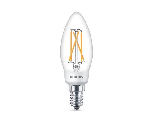 Philips LED Lampe 5.5-4-2W (40W) E14, B35, 470-190-50lm, 2700/2500/2200K