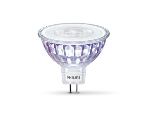 Philips LED Lampe 5W (35W) GU5.3, MR16, 345lm, 2200-2700K, klar