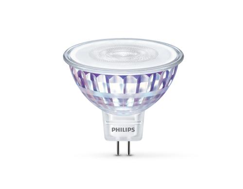 Philips LED Lampe 7W (50W) GU5.3, MR16, 621lm, 2700K, klar