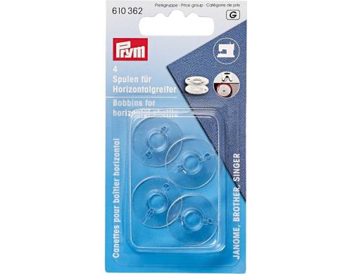 Prym Nhmaschinenspulen Horizontalgreifer 20.5 mm, Karte 4 Stck