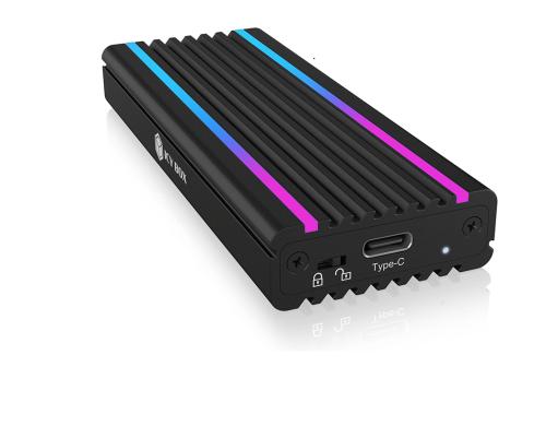 ICY BOX ext. M.2 NVMe Gehuse IB-1824ML-C31 RGB, USB 3.1 Type-C, M.2 PCIe NVMe SSD