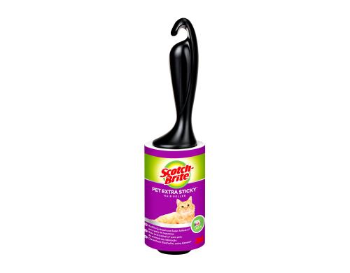 3M Scotch-Brite Kleiderroller Ersatz Extra Sticky fr Tierhaare, 48 Blatt