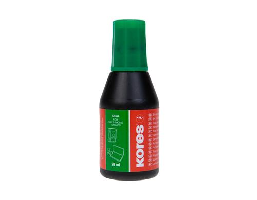 Kores Stempelfarbe Grn 28 ml, Dokumentenecht