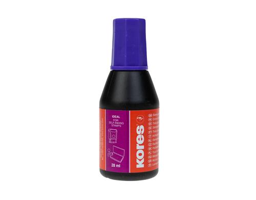 Kores Stempelfarbe Violett 28 ml, Dokumentenecht