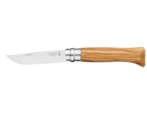 Opinel N8 stainless steel, olive wood