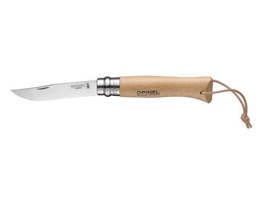 Opinel N8 stainless steel, beechwood