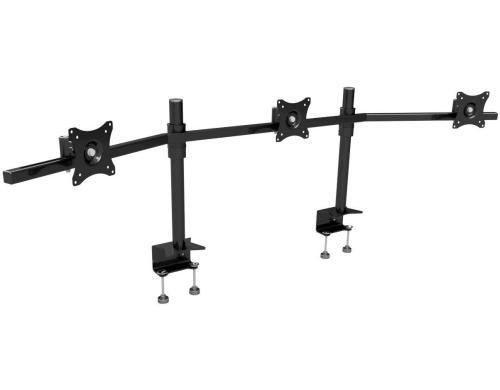 Edbak 3er Monitor Tischhalterung SV11 Tischklemme, bis 100x100, 19-27, bis 30kg