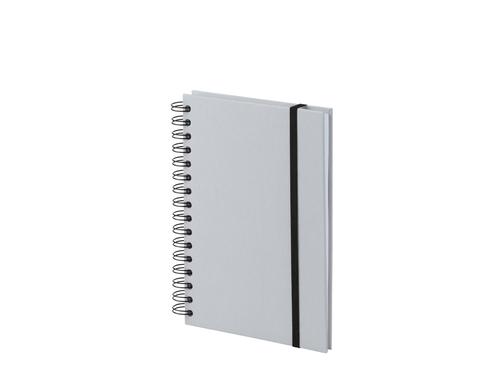 Rssler Notizblock Soho Stone grau A5 80 Bltter, mit Spiralbindung