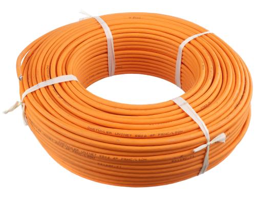 Dtwyler CU 7002 4P: Installationskabel Cat.7 ,S/FTP, 100m, orange, AWG23