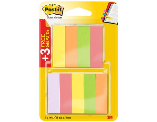 3M Post-it Index Papiermarker 9 stck  100 15mmx50mm