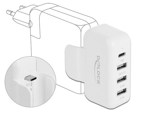 Delock Netzteiladapter fr Apple Netzteil mit PD und QC 3.0, MacBook Pro