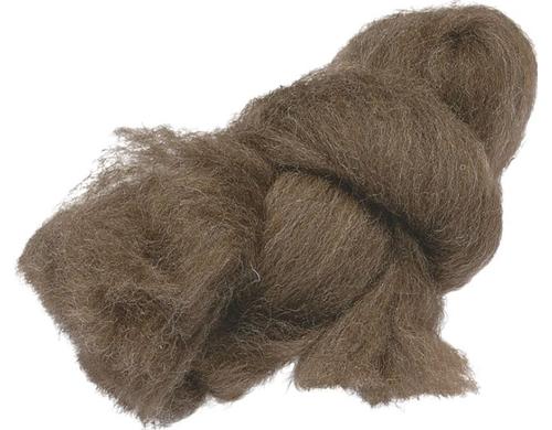 Heyda Mrchenwolle dunkelbraun 50g, 100% Schafwolle