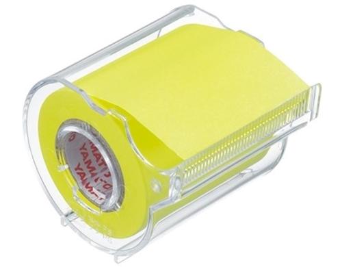 NT Cutter Yamato selbstklebende Haftnotiz 1 Rolle, lemon, 50mm