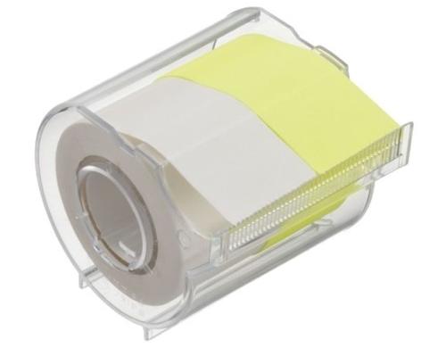 NT Cutter Yamato selbstklebende Haftnotiz 1 Rolle, white and lemon, 25mm