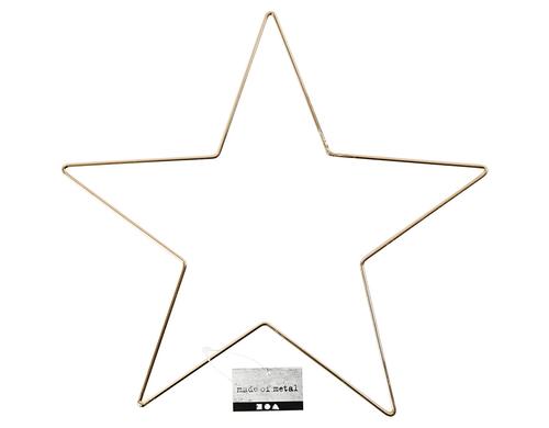 Creativ Company Metallring Stern 30 cm, 3 mm, gold