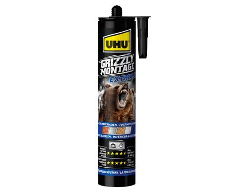 UHU Grizzly Montagekleber Extra weiss 435g