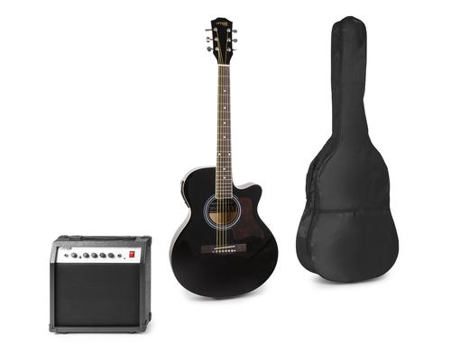 MAX ShowKit Elekroakustikgitarrenset, schwarz