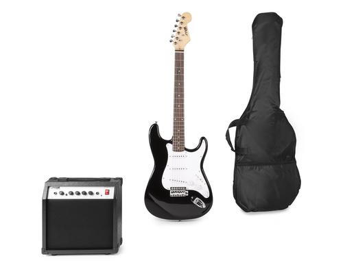 MAX GigKit E-Gitarrenset, schwarz