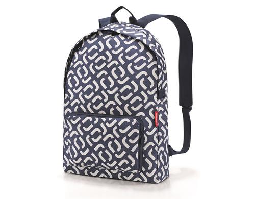 Reisenthel Rucksack mini maxi 14 l signature navy, 30 x 45 x 11 cm