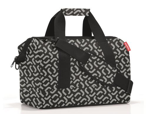 Reisenthel Schultertasche Allrounder M 18 l signature black, 40 x 33.5 x 24 cm