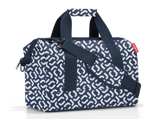 Reisenthel Schultertasche Allrounder M 18 l signature navy, 40 x 33.5 x 24 cm