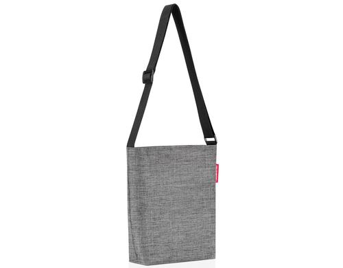 Reisenthel Schultertasche shoulderbag S twist silver, 29 x 28.5 x 7.5 cm, 4.7 l