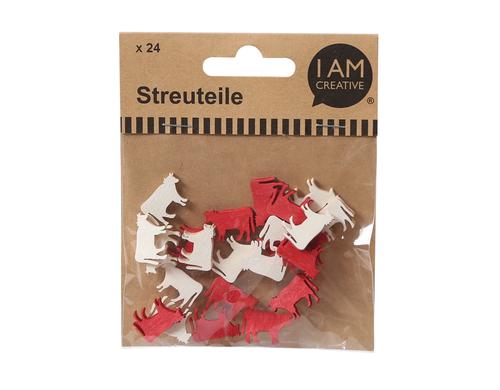 I am Creative Streuteile Kuh 2 cm 24 Stck