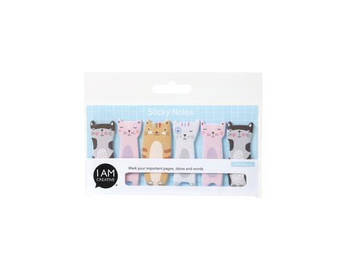 I am Creative Sticky Notes Katze 6 x 20 Stck