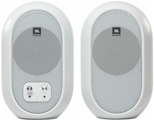 JBL 104-BTW Aktive Studiomonitore, Paar, weiss