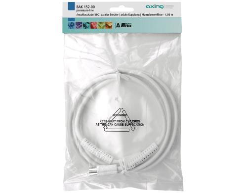 Axing BAK 502-00 Antennenkabel 5m, Koaxial, IEC, MF