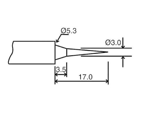 Velleman BITC10N2 Ersatzspitze fr LAB1 und VTSSC40N