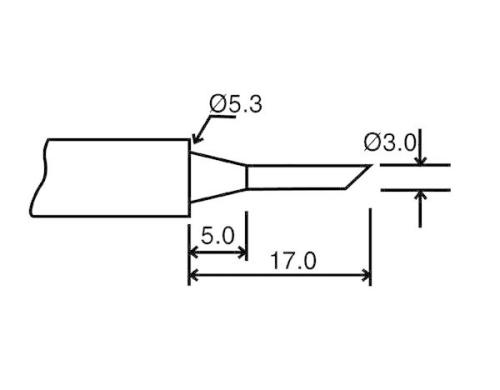 Velleman BITC10N3 Ersatzspitze fr LAB1 und VTSSC40N