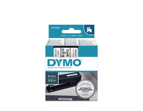 Dymo Schriftband D1, 9mm x 7m, Band: weiss Schrift: schwarz - fr alle LabelManager