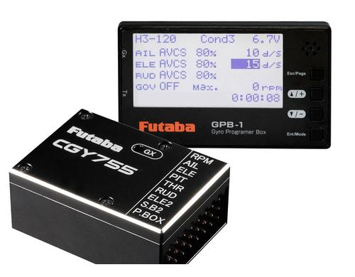 Futaba CGY-755B miit Programmierbox 3-Achsen Flybarless mit int. Empfnger