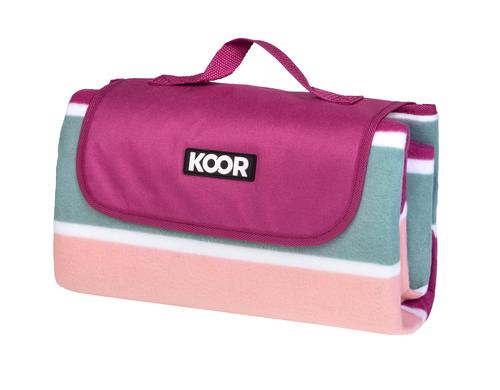 KOOR Picknickdecke Lido 135x160cm Magenta