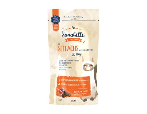 Sanabelle Katzen Snack Seelachs & Feige 55g