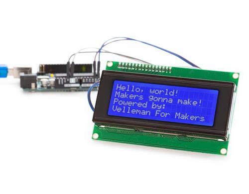 Whadda I2C 20x4 BLUE LCD MODULE