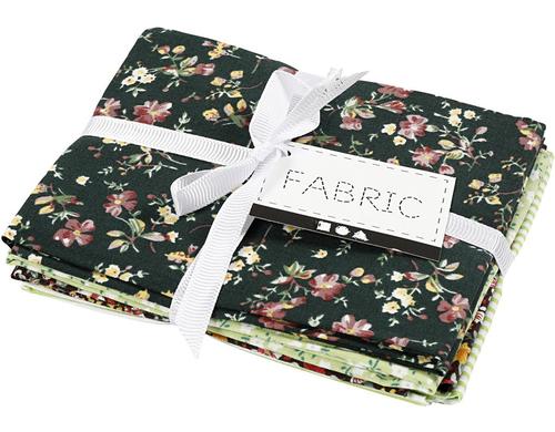 Creativ Company Stoffpaket Patchwork grn 45 x 55 cm, 10 g/qm, 4 Stck